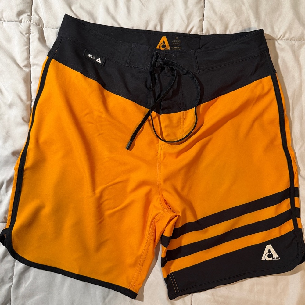Aldo Vibrant Orange and Black Board Shorts